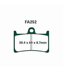 Pastillas de Freno Delanteras Sinterizadas EBC Moto Yamaha