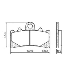 Pastillas Freno Fras-le Delantera BajaDominarDuke200/250/390