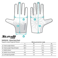 Guantes Ciclismo Supacaz Dedo Largo Negro