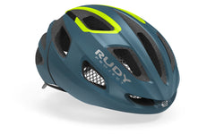 Casco de Ciclismo Rudy Project Strym Blue-Yellow Fluo Matte
