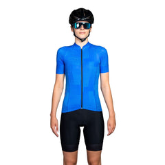 Jersey de Ciclismo Bioracer Vesper SS Mujer Warp Blue