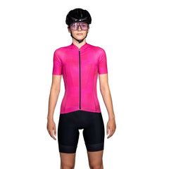 Jersey de Ciclismo Bioracer Vesper SS Mujer Warp Pink