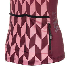 Jersey Ciclismo BioRacer Vesper Mujer Harlequeen Bordeaux