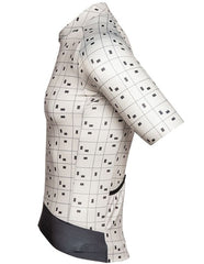 Jersey Ciclismo BioRacer Epic Bit Map Mujer Beige