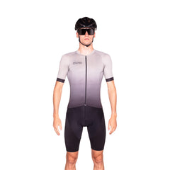 Jersey Ciclismo BioRacer Metalix Hombre Grey Gradient