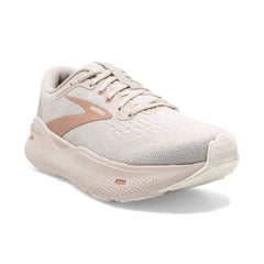 Tenis Brooks Ghost Max Mujer Blanco/Rosado