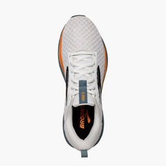 Tenis BrooksTrace 3 Forged Hombre Blanco/Naranja/Azul Duende
