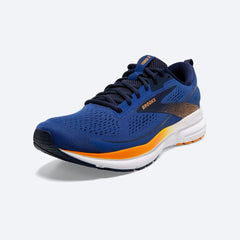 Tenis BrooksTrace 3 Forged Hombre Azul/Abrigo/Naranja
