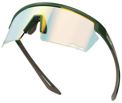 Gafas de Ciclismo Magicshine Rouleur Verde/Cafe Fotocromátic