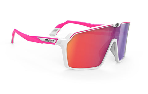 Gafas Ciclismo RudyProject Spinshield WhitePink fluo Mat Red