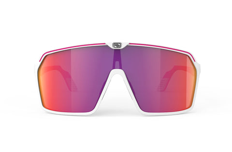 Gafas Ciclismo RudyProject Spinshield WhitePink fluo Mat Red