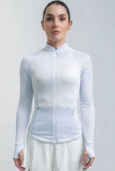 Chaqueta Running Mujer Suarez Athletic White