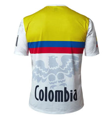 Jersey Ciclismo M/C Unisex Colombia L.A. 2024 Blanca