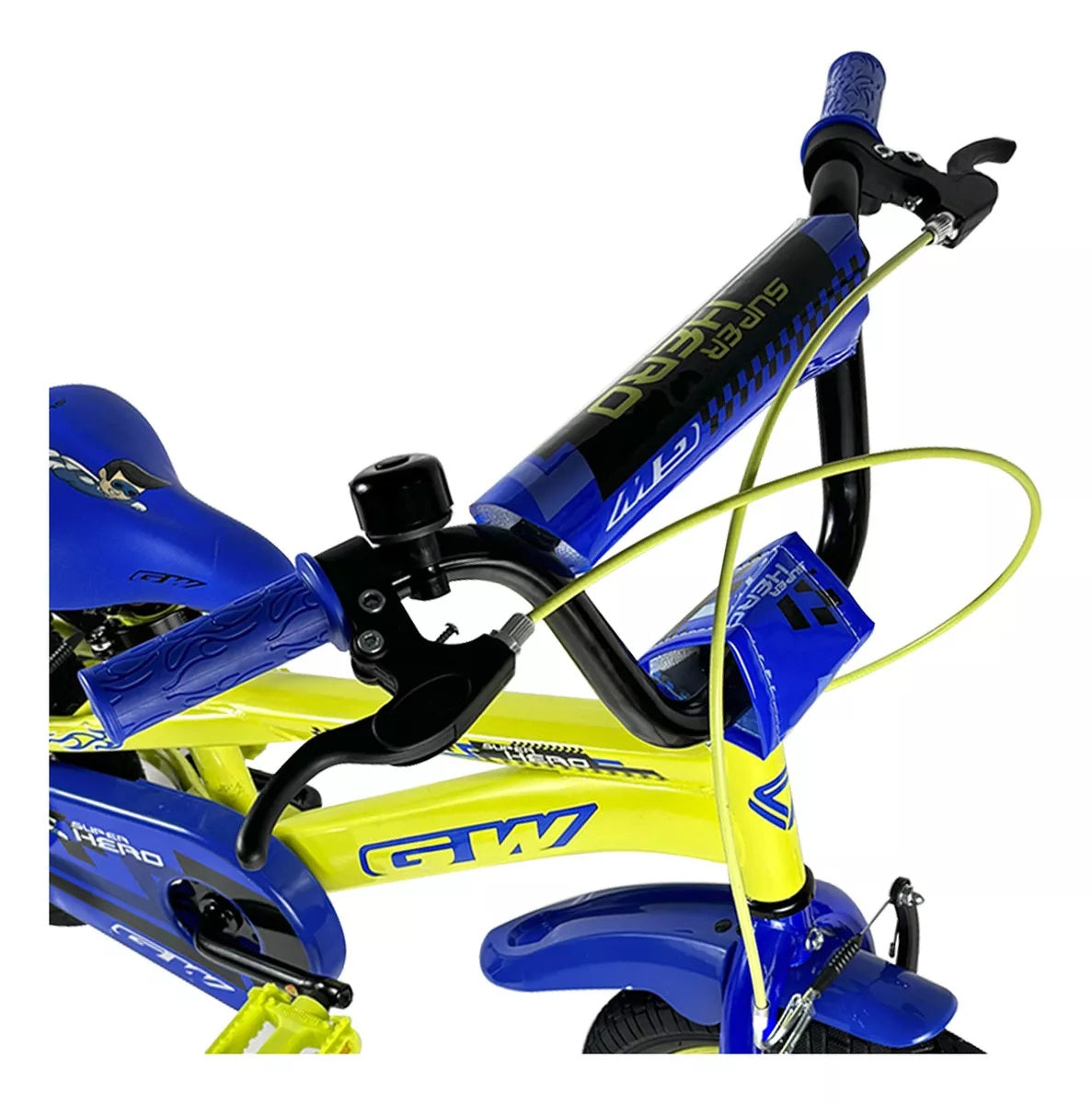 Bicicleta Niño GW 16 Super Hero Verde/Azul