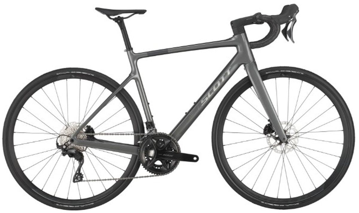 Bicicleta Ruta Scott  Carbon Addict 50 2025 12vel Grises