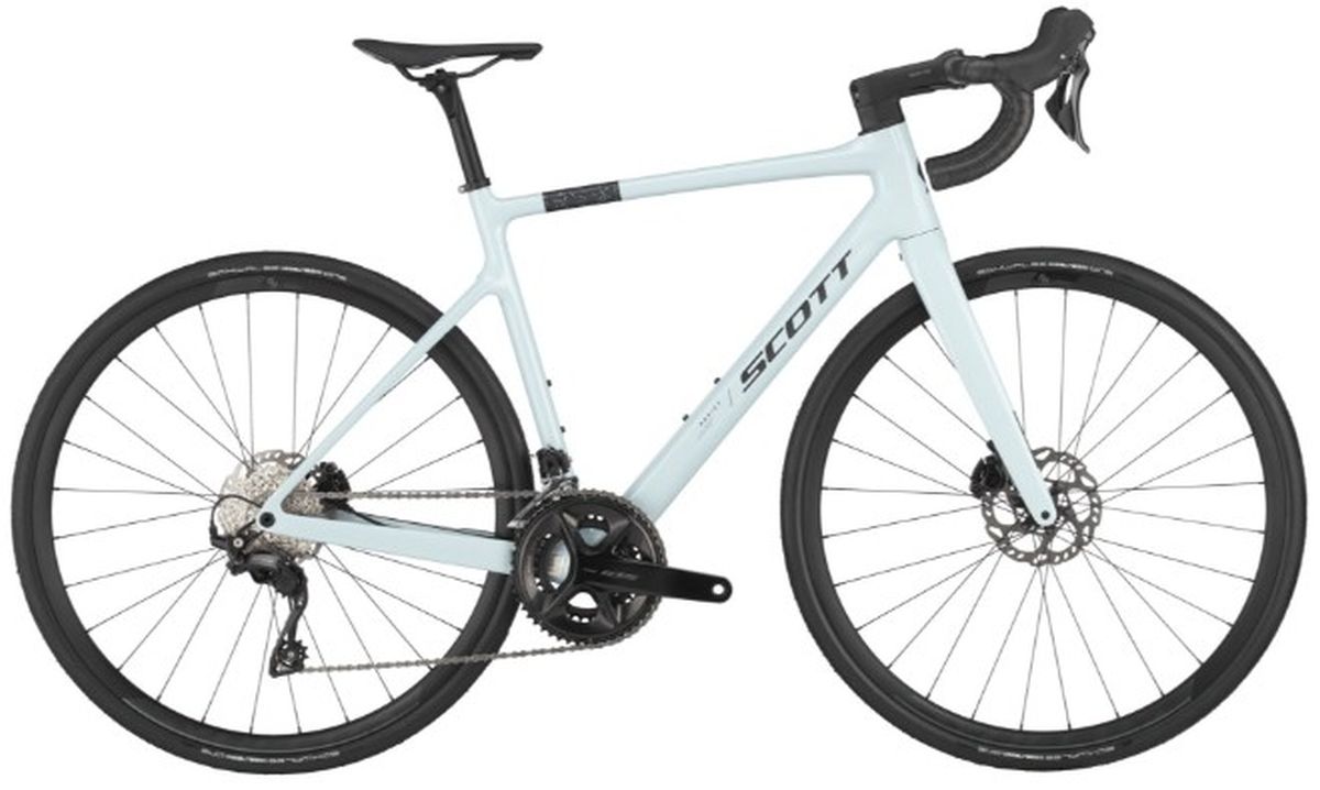Bicicleta Ruta Scott  Carbon Addict 50 2025 12vel Grises