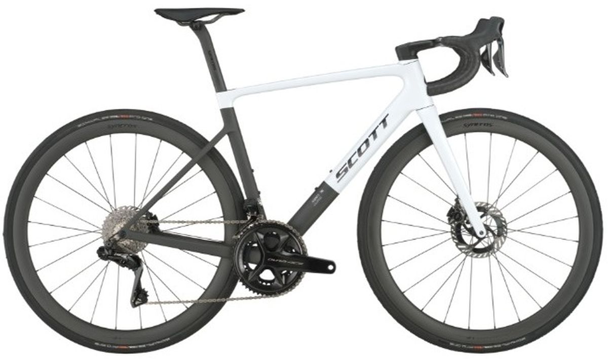 Bicicleta Ruta Scott Addict RC PRO 2025 12 Vel Negro/Blanco