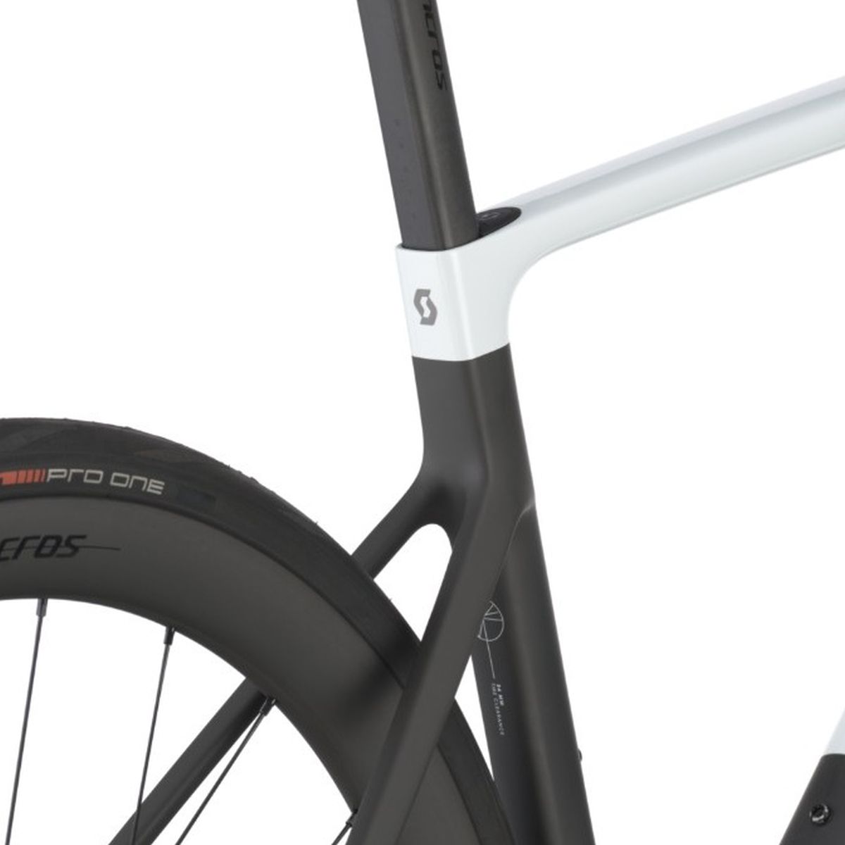 Bicicleta Ruta Scott Addict RC PRO 2025 12 Vel Negro/Blanco