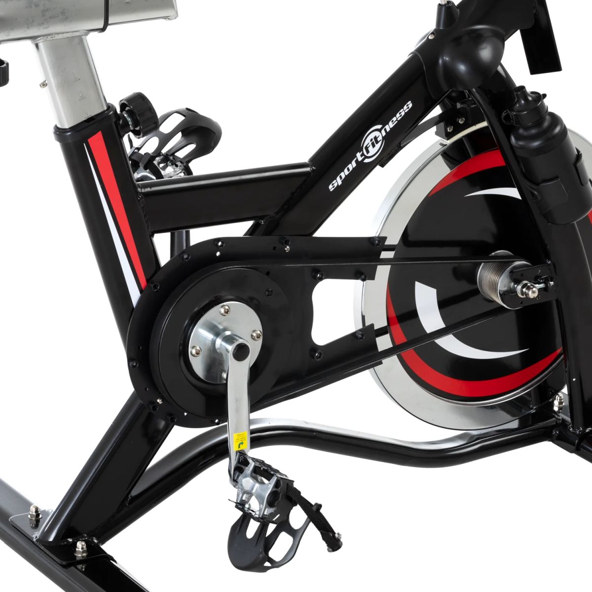 Bicicleta Spinning SportFitnessVicenza Negro Roja