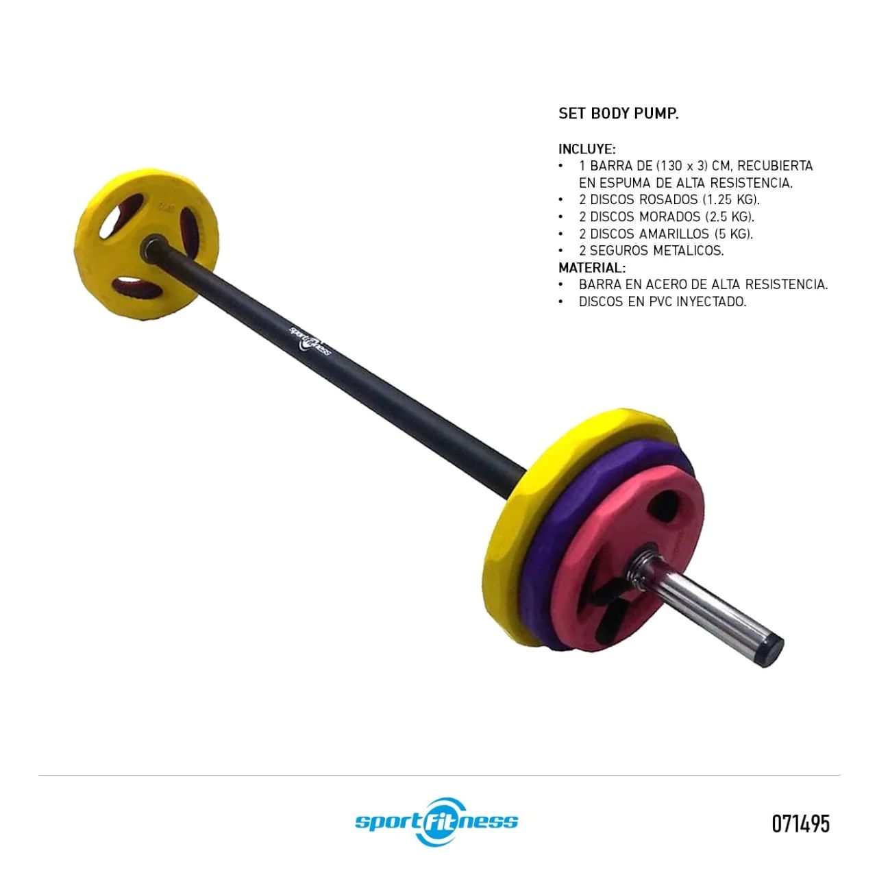 Set Body Pump Rbps020 Sportfitness Multicolor