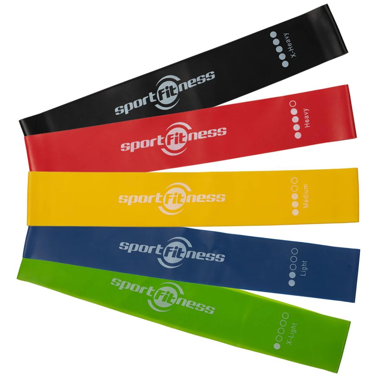 Set De Bandas Elasticas En Latex (Setx5) Sportfitness