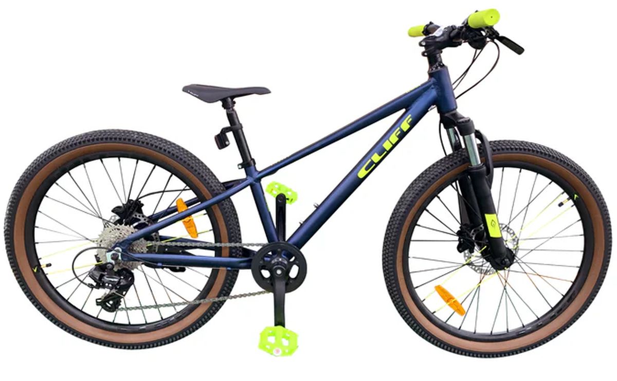 Bicicleta Cliff Lizard Niños 24 HD 8 Vel Azul/Neon 2026