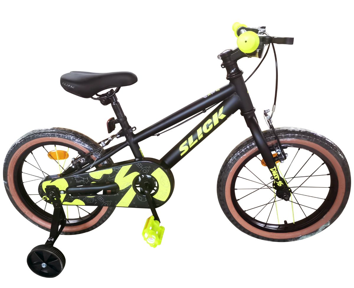 Bicicleta Cliff Slick Dirt 16" Negro/Neón