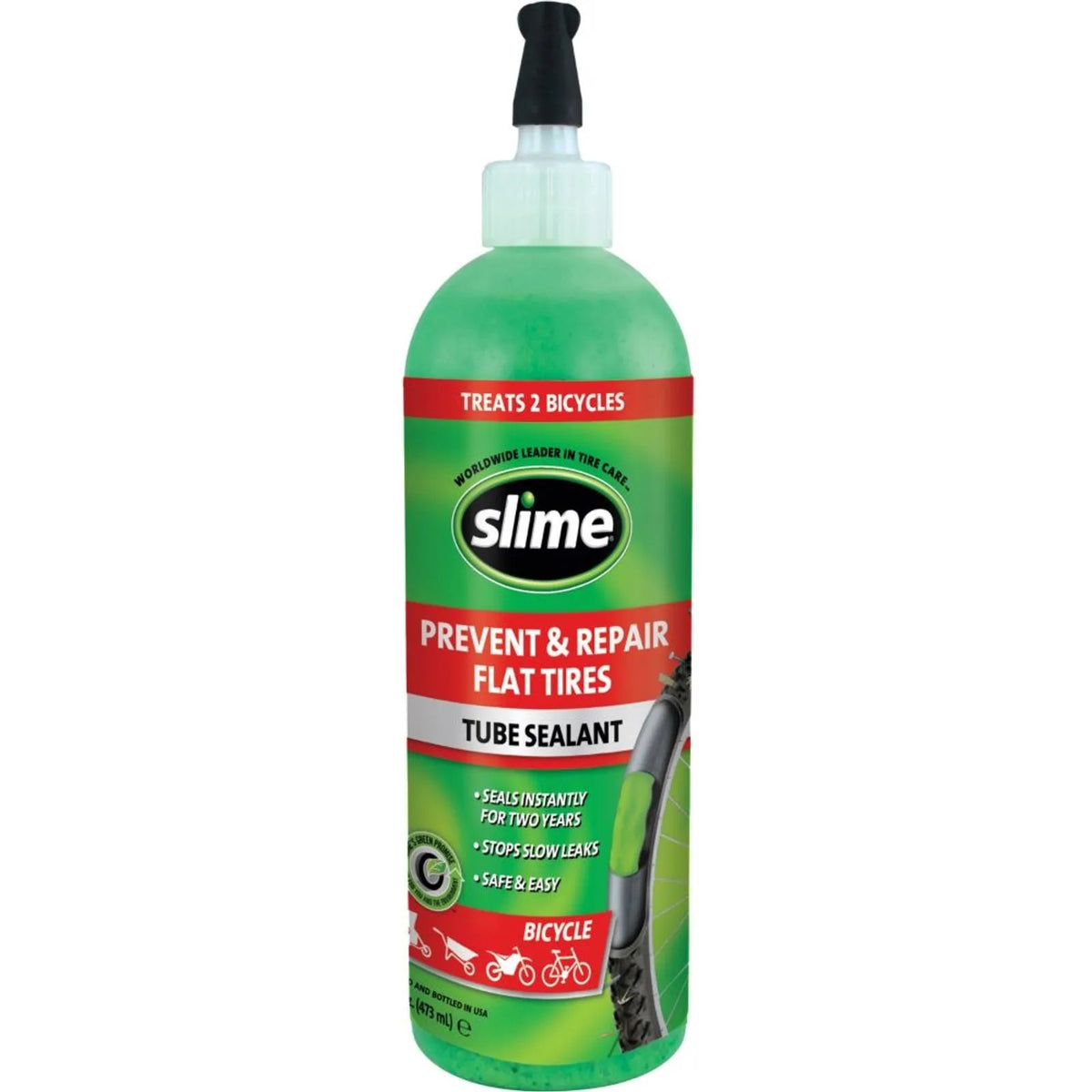 Liquido Sellante Neumatico Slime 16OZ Rojo
