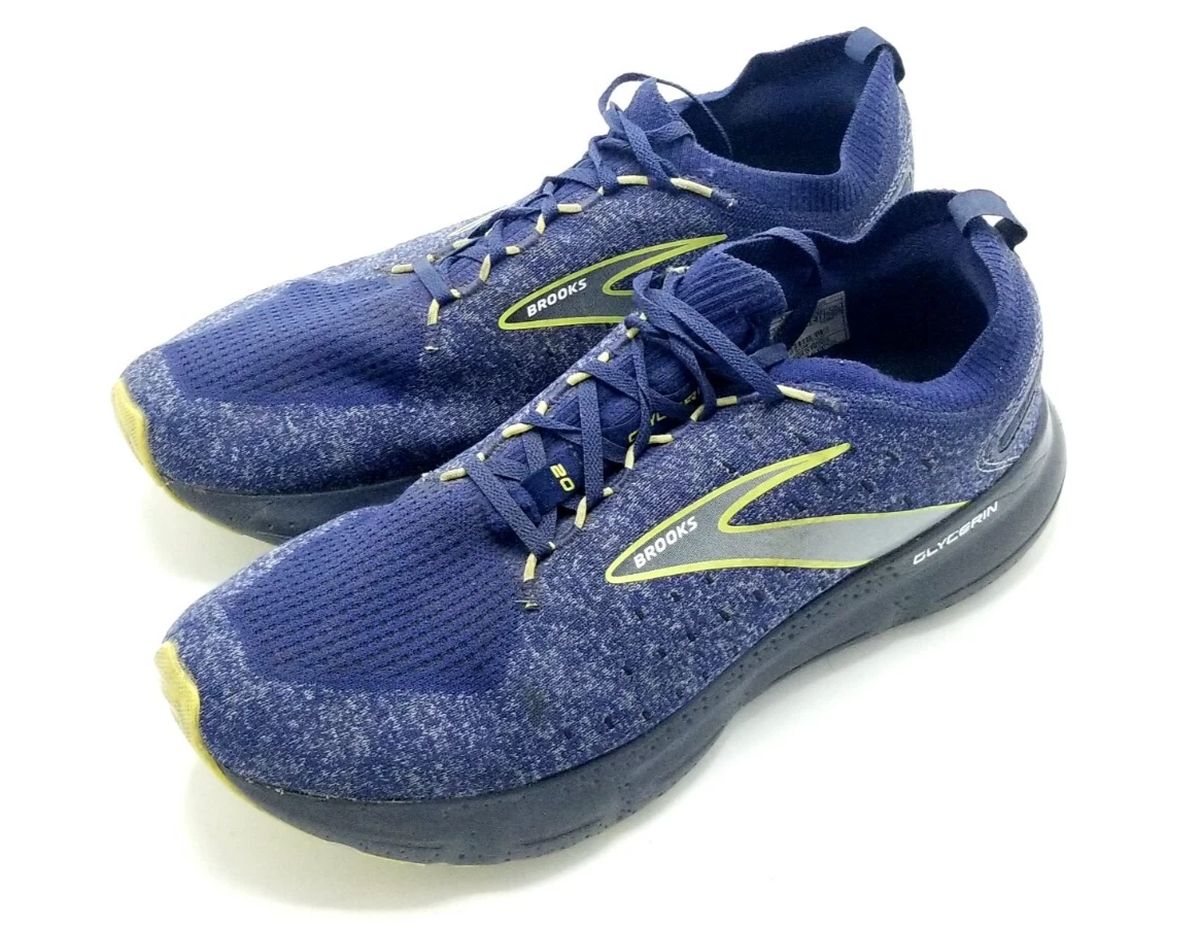 Tenis Brooks Glycerin StealthFit 20 Hombre Azul/Ébano/Lima