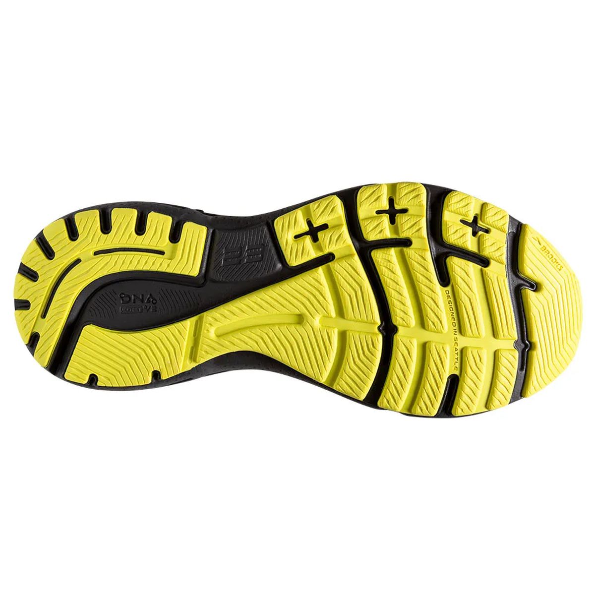 Tenis Brooks Adrenaline GTS 23 Hombre Gris/Amarillo