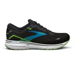 Tenis Brooks Ghost 15 Hombre Negro/Azul/Verde