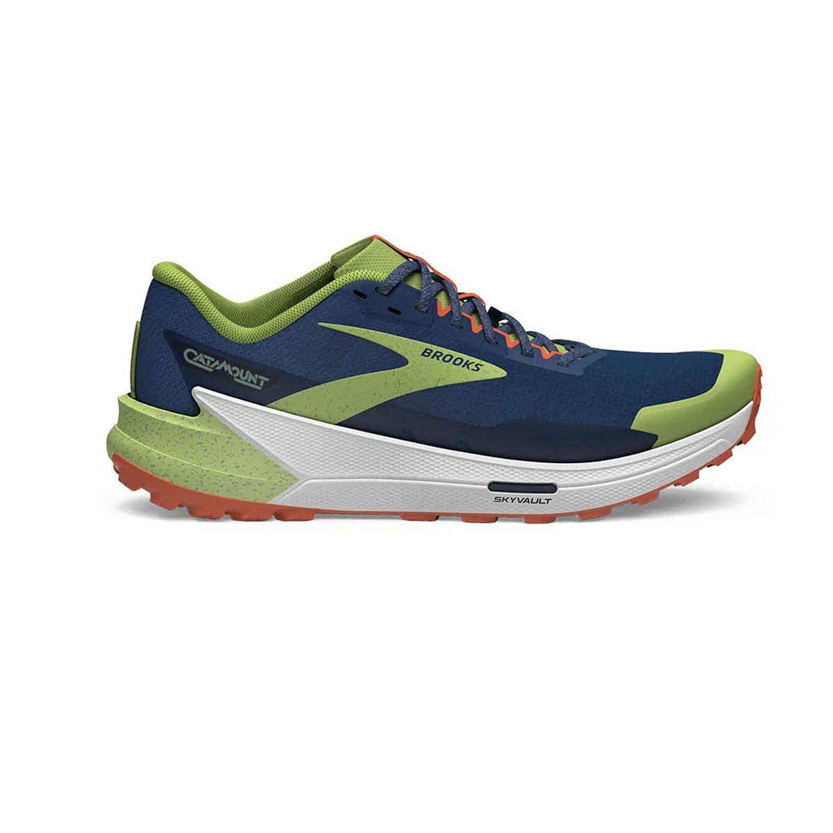 Tenis Brooks Catamount 2 Hombre Azul/Verde