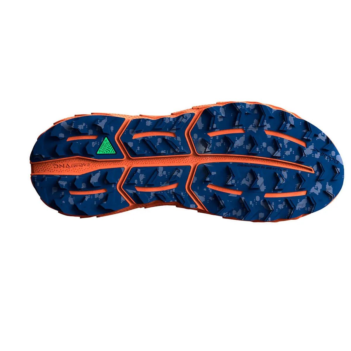 Tenis Brooks Cascadia 17 Hombre Verde/Azul