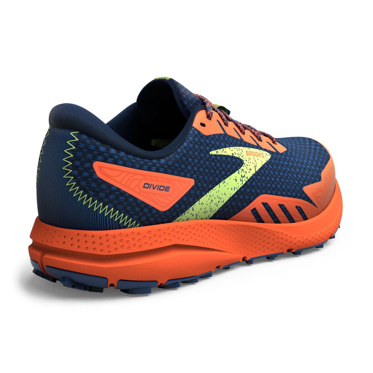 Tenis Brooks Divide 4 Hombre Azul/Naranja