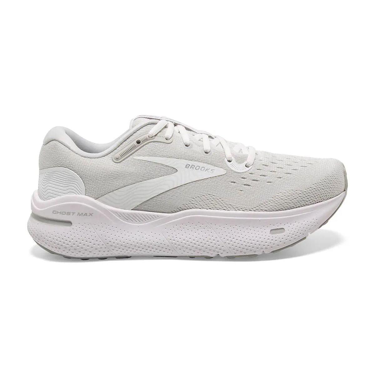 Tenis Brooks Ghost Max Hombre Blanco