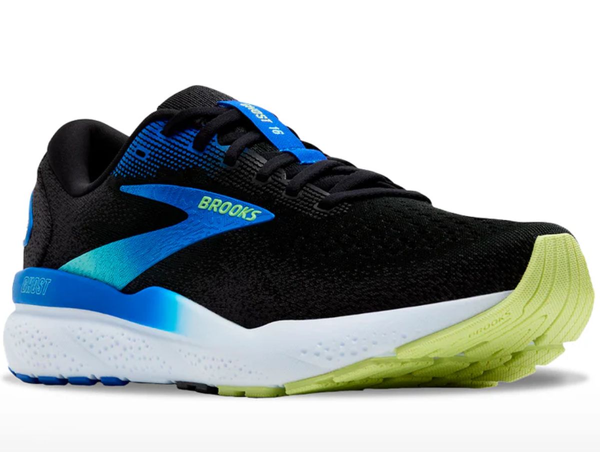 Tenis Brooks Ghost 16 Hombre Negro/Azul