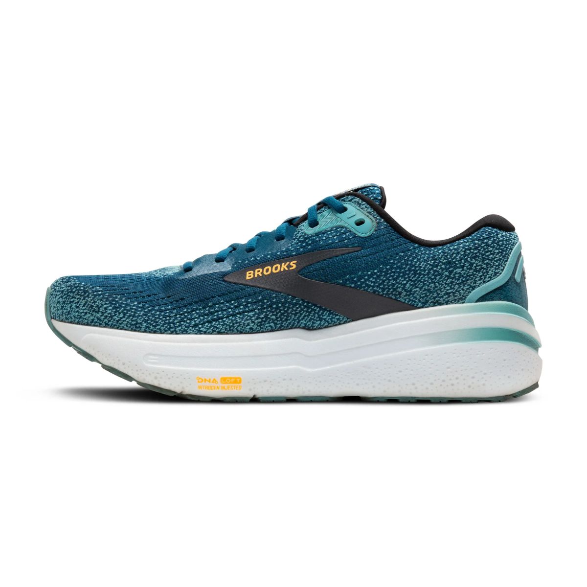 Tenis Brooks Ghost Max 2 Hombre Azul/Aqua/Orange Pop