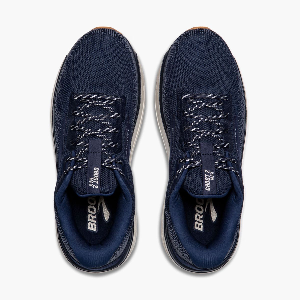 Tenis Brooks Ghost Max 2 Hombre Abrigo/Piedra/Galleta