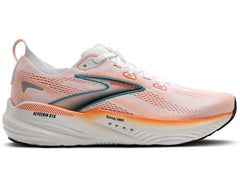 Tenis Brooks Glycerin GTS 22 Hombre Blanco/Naranja