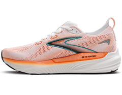 Tenis Brooks Glycerin GTS 22 Hombre Blanco/Naranja
