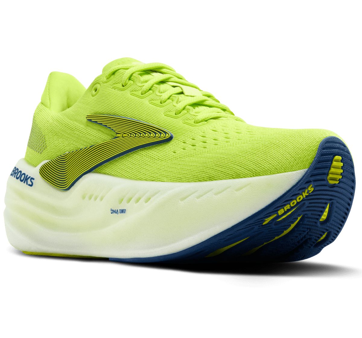 Tenis Brooks Glycerin Max Hombre Verde Neon