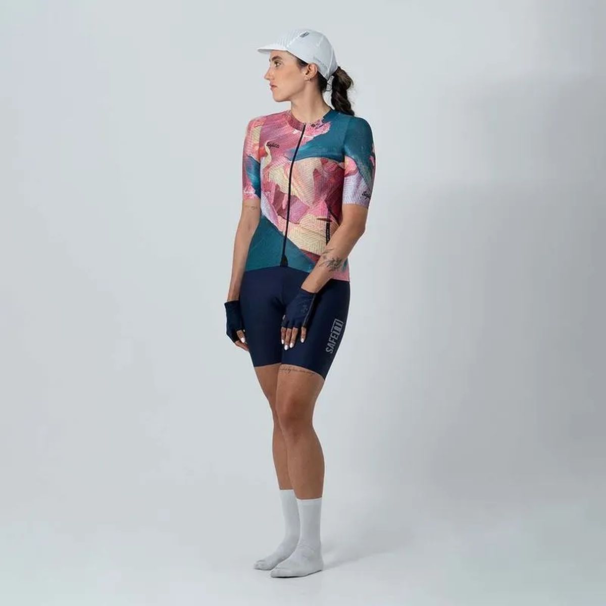 Jersey Ciclismo M/C Safetti  Sixplore Olio Mujer