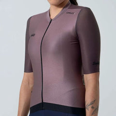 Jersey Ciclismo M/C Safetti  Leggero Berrymilk Mujer