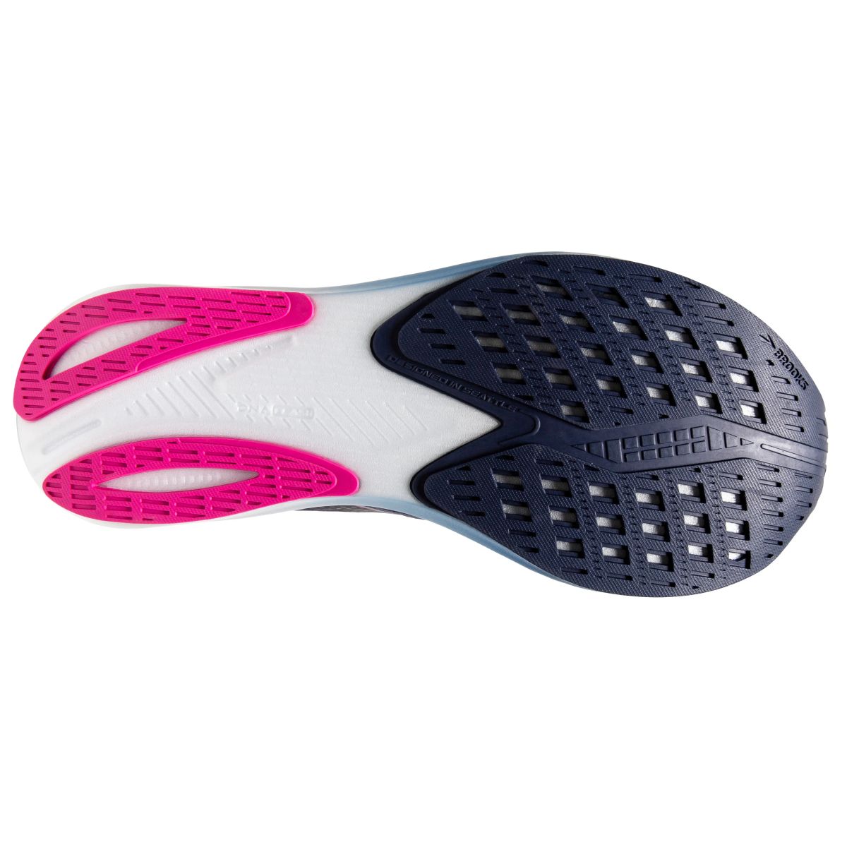 Tenis Brooks Hyperion Mujer Azul/Rosado