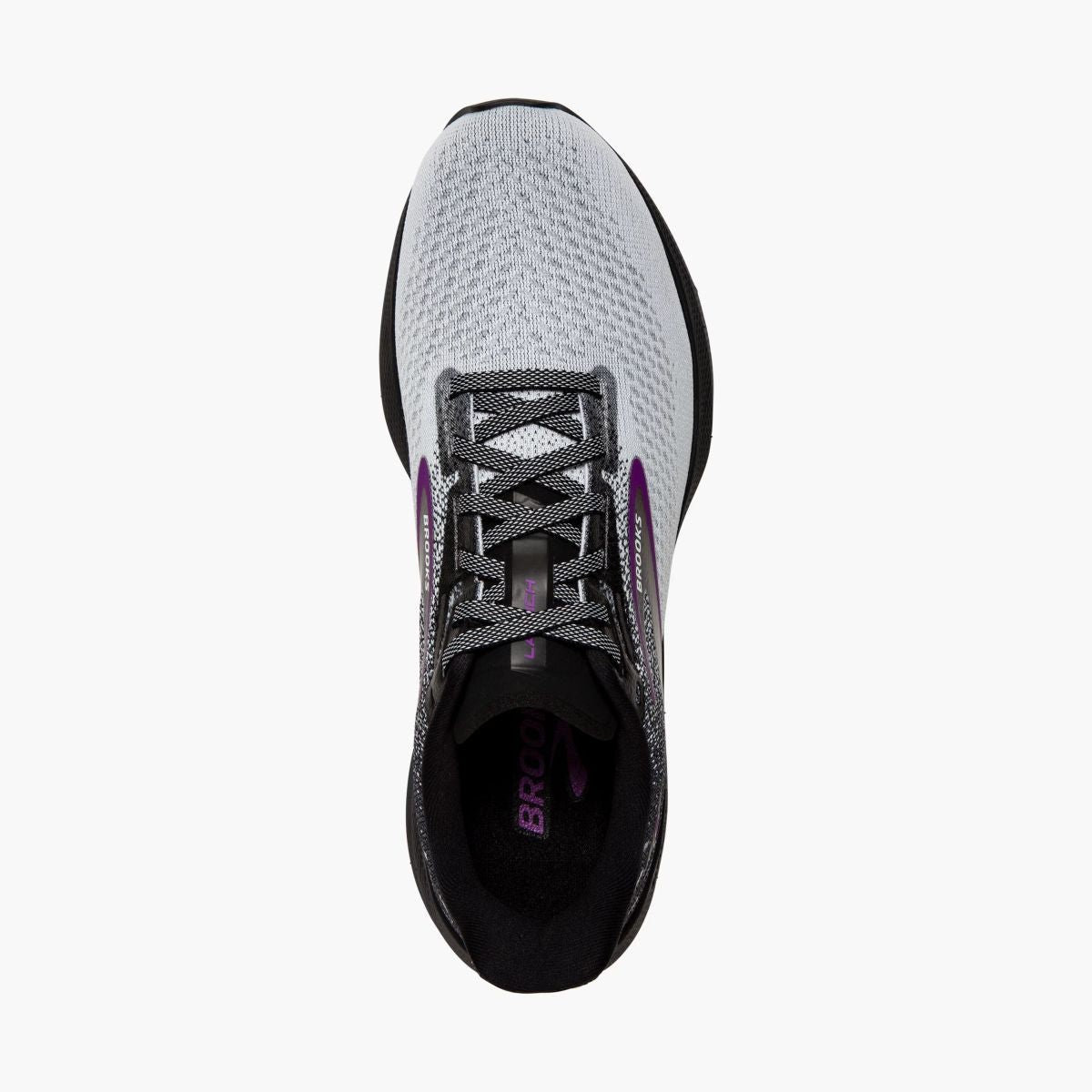 Tenis Brooks Launch 10 Mujer Negro/Blanco/Violeta