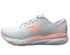 Tenis Brooks Ghost 16 Mujer Blanco/Rosado