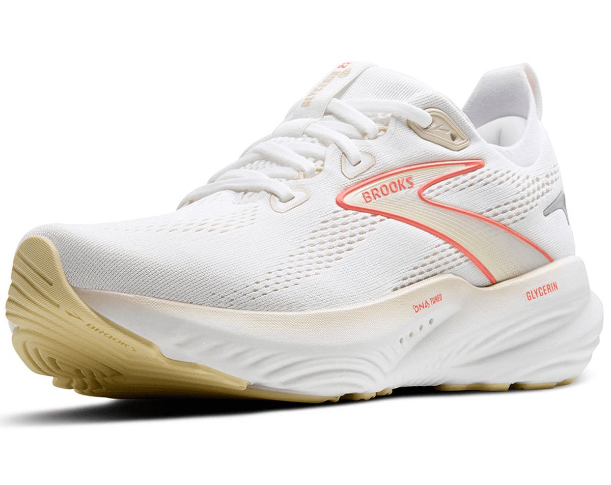 Tenis Brooks Glycerin 22 Mujer Blanco/Rosado