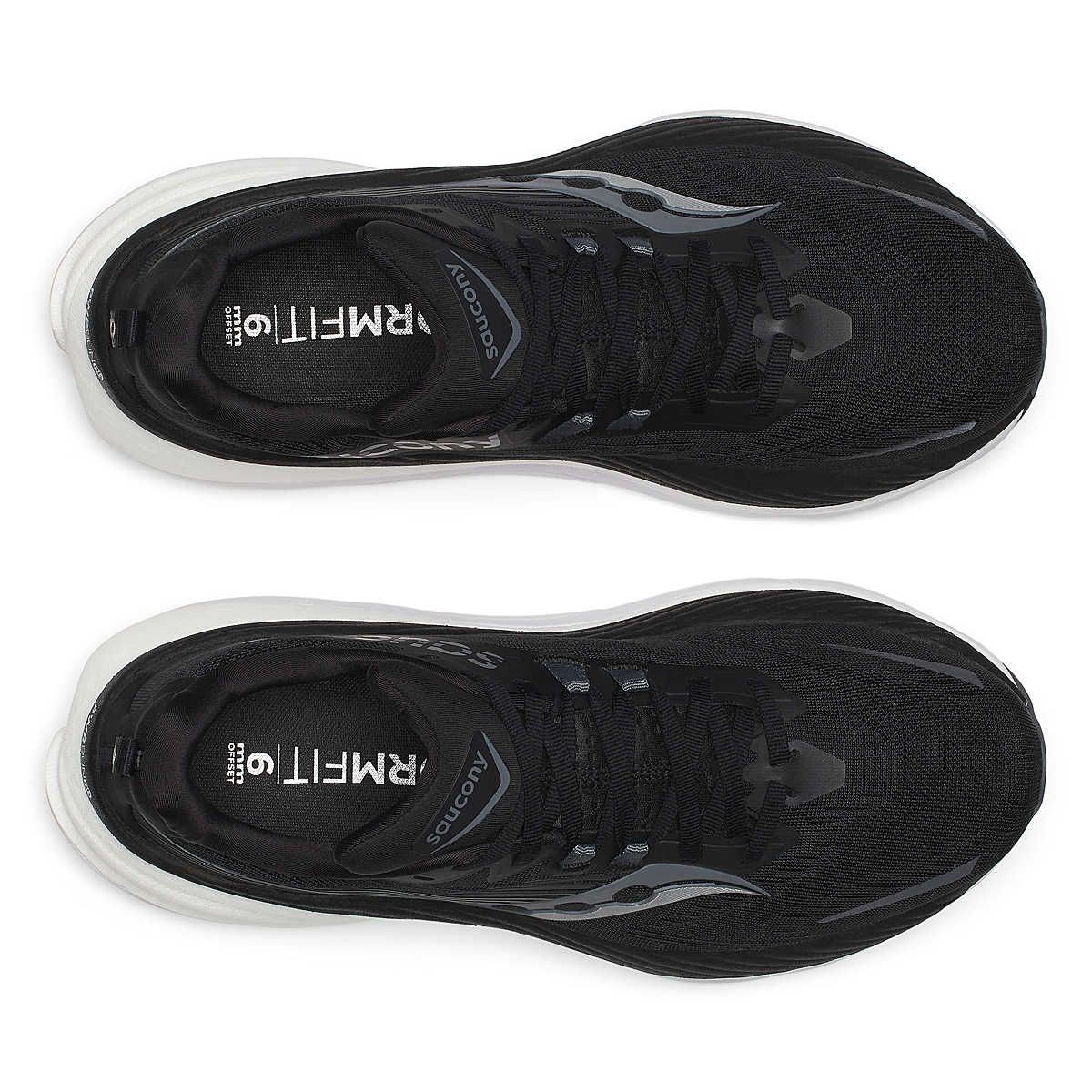 Tenis Saucony Running Hombre Huracán 24 Negro Carbón