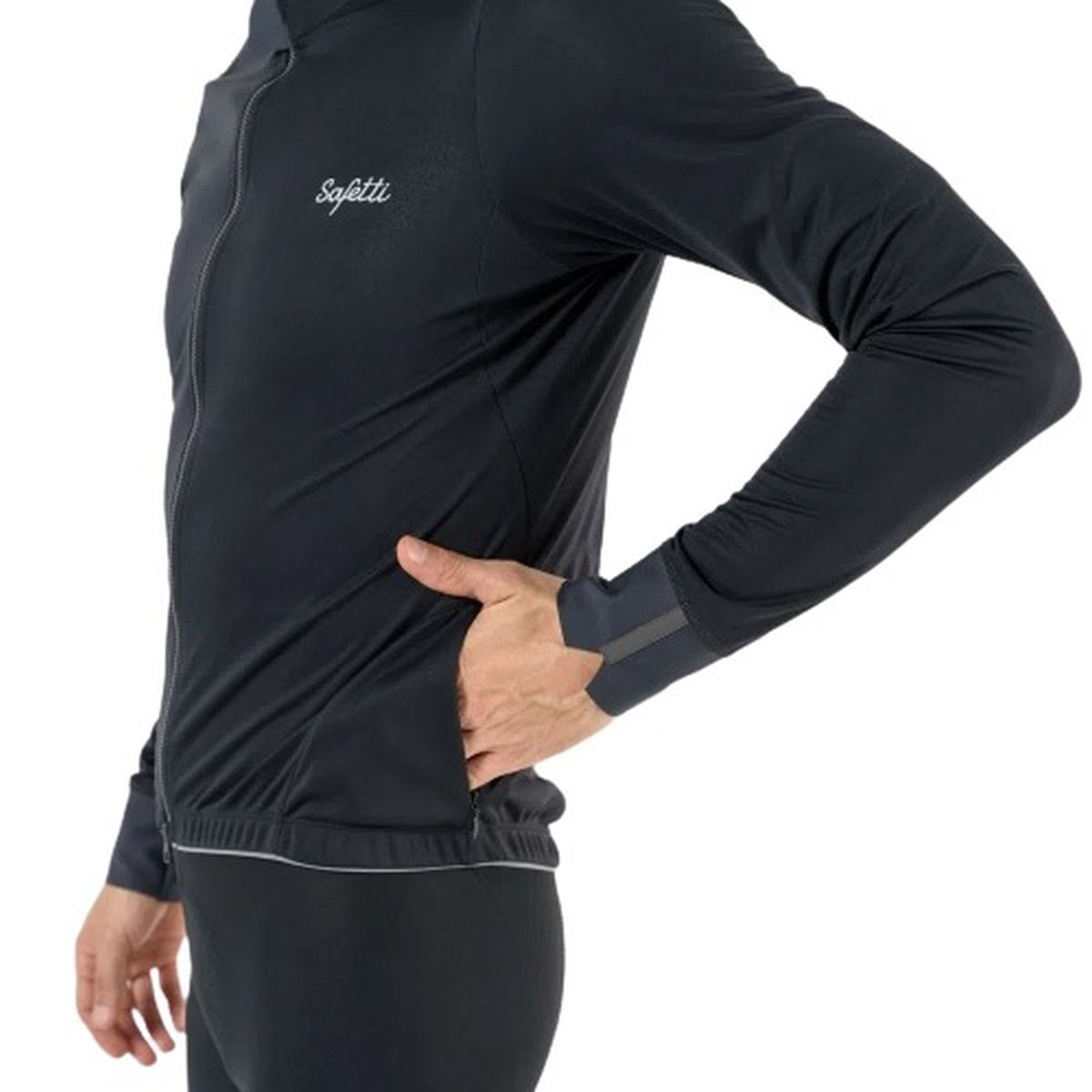 Chaqueta Ciclismo Safetti Alpes Para Hombre Negro