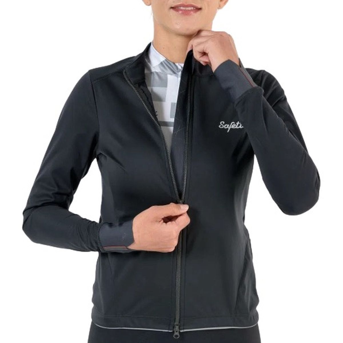 Chaqueta Ciclismo Safetti Alpes Para Mujer Negro